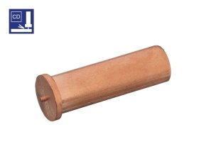 Шпилька не резьбовая сталь омедненная