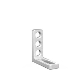 Упорный и крепежный угольник 90L, алюм. (3отв./слот)